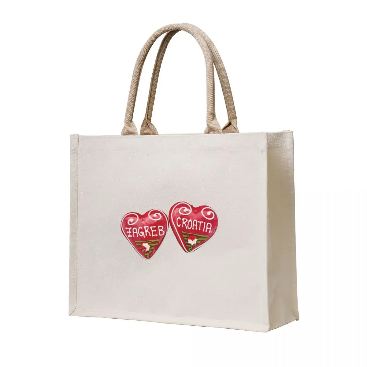 

Zagreb, Croatia: Heart-Shaped Licitar Tote Bag cloth bag woman Large bags for women eco pack