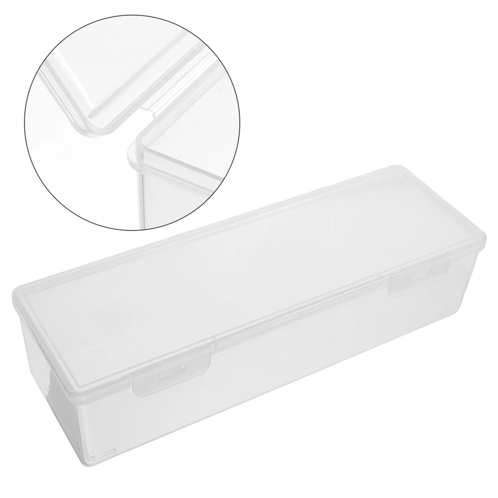 

Clear Plastic Card Storage Box for Desk Organizers Playing Card Holders Trading Sports Cards Protector Transparent Office Home