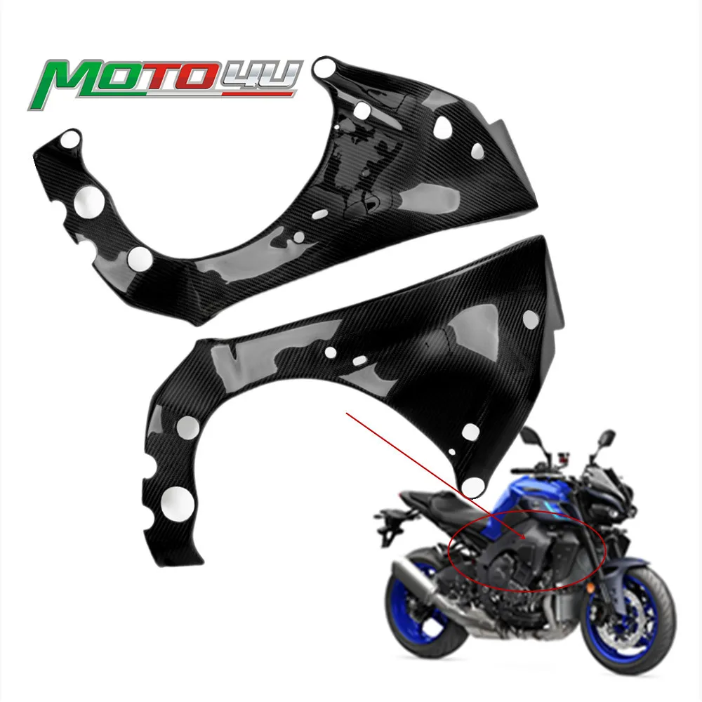 

For Yamaha MT10 MT-10 R1 R1M 2022 2023 100% Carbon Fiber Frame Cover Parts Kis Motorcycle Fairing Panels Gloss/Matte