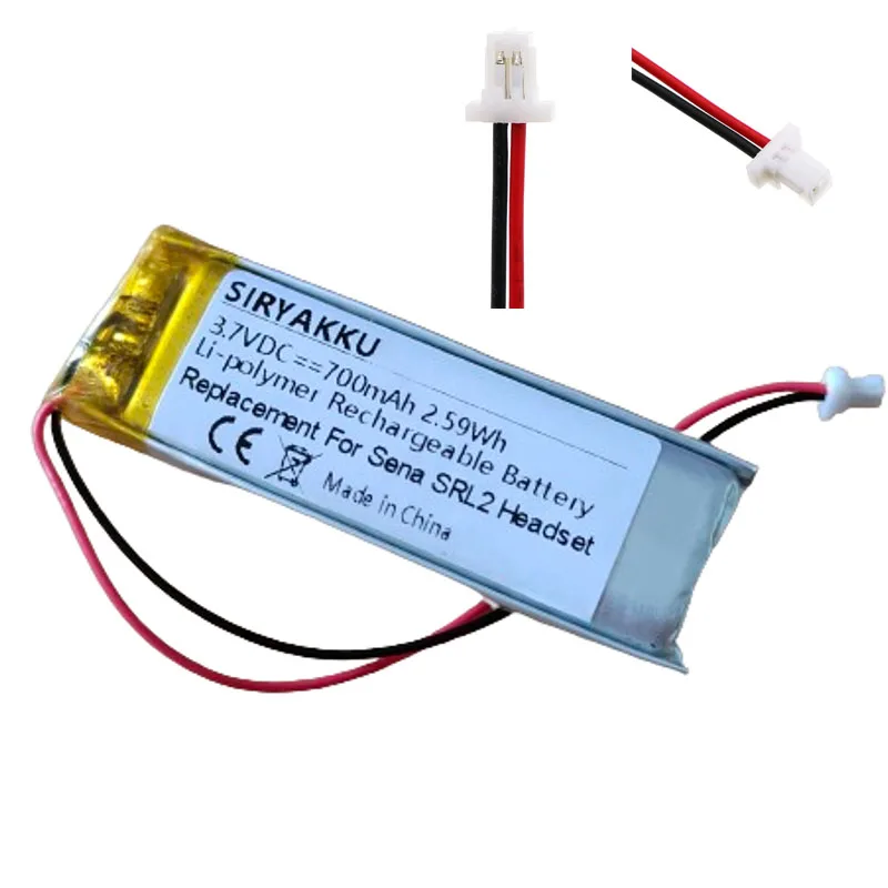 

3.7v 720mAh Li-polymer Repair Battery Replacement for Sena SRL SRL 2 Motorcycle Bluetooth Communication System