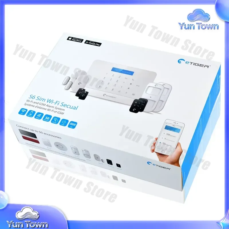 for shenzhen etiger WiFi GSM Wireless Security Burglar Alarm System for Alexa Google Home Voice Control Smart Home Security