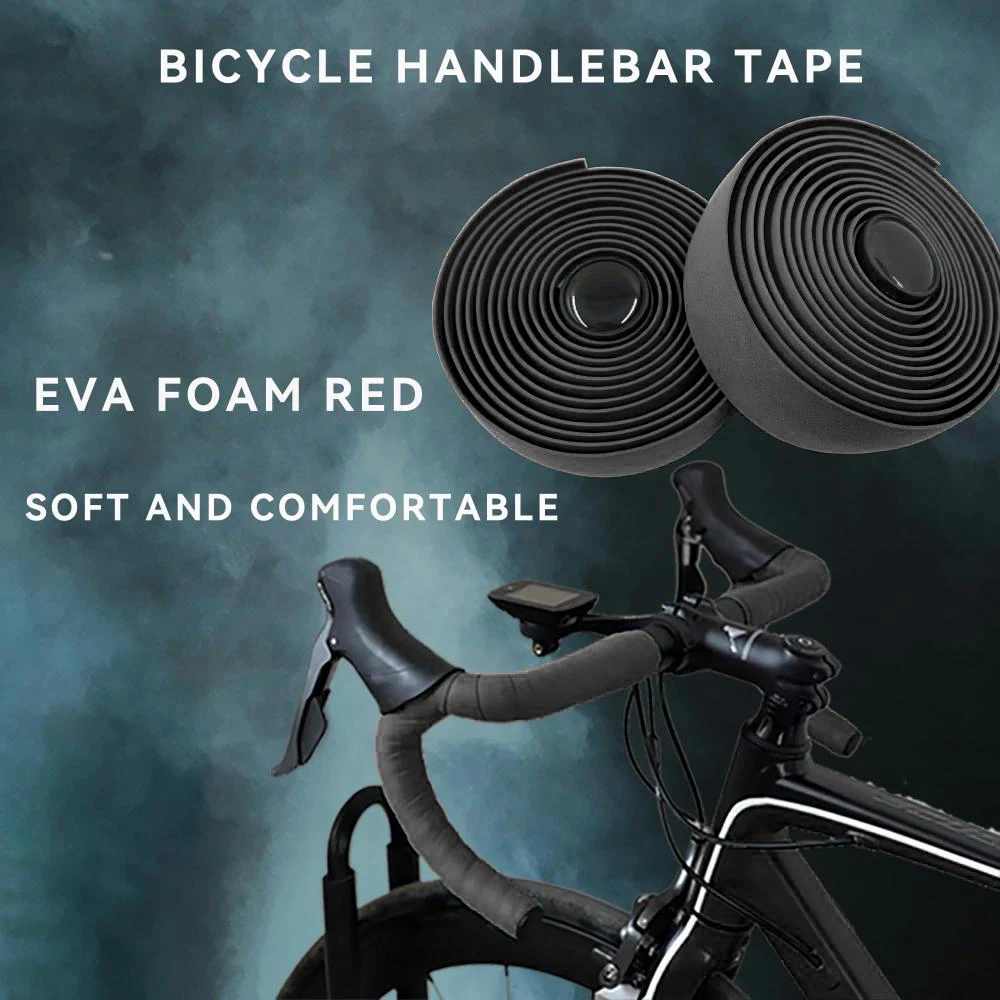 DOMEN Bicycle Handlebar Tape EVA Comfortable Road Bike Bar Tape Soft Anti-Slip Shock Absorption High Tenacity Bike Accessorie