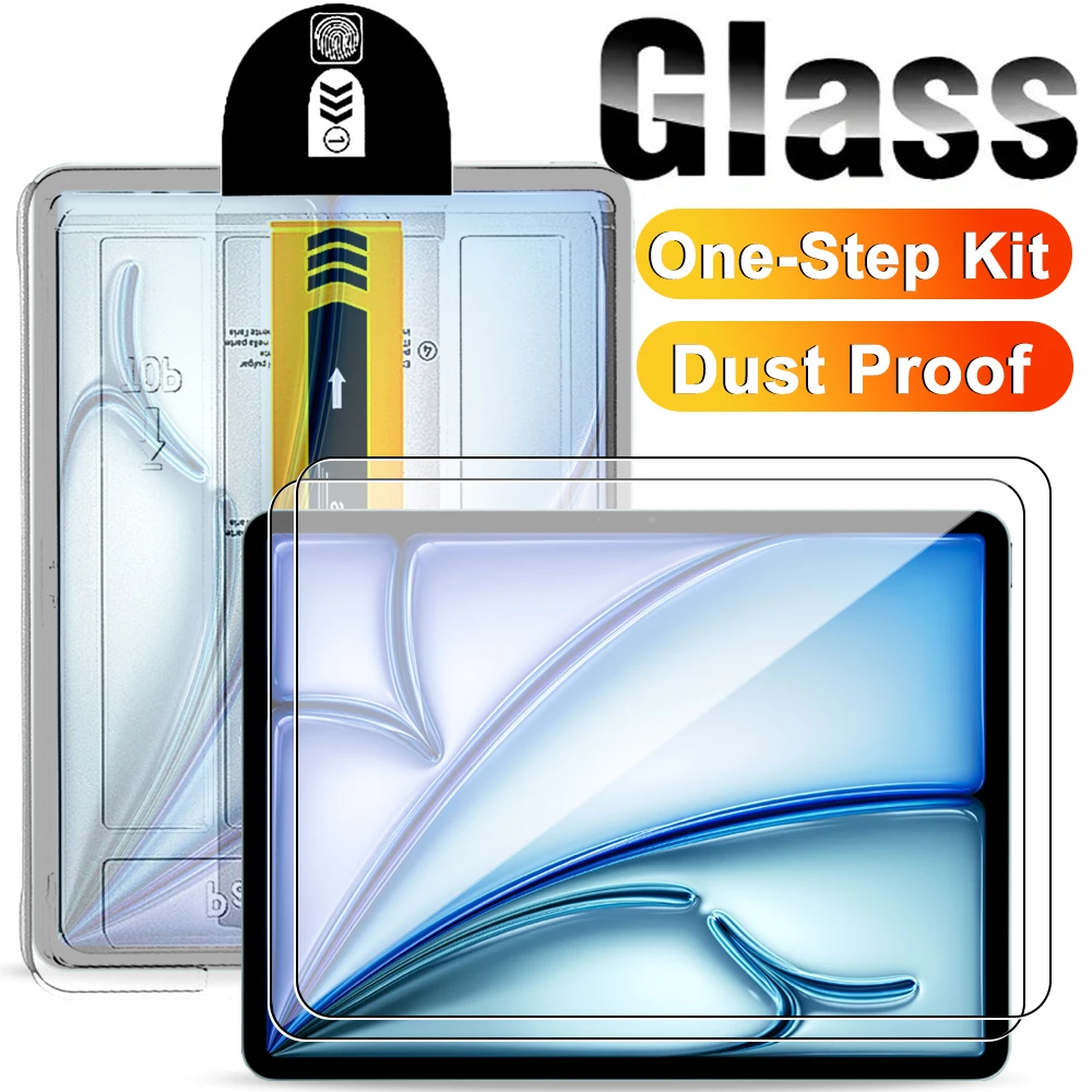 

2/1PCS Easy To Install Tempered Glass Screen Protectors for IPad Air6 Air 11/13inch Anti-scratch Films for IPad 11th A16 2025