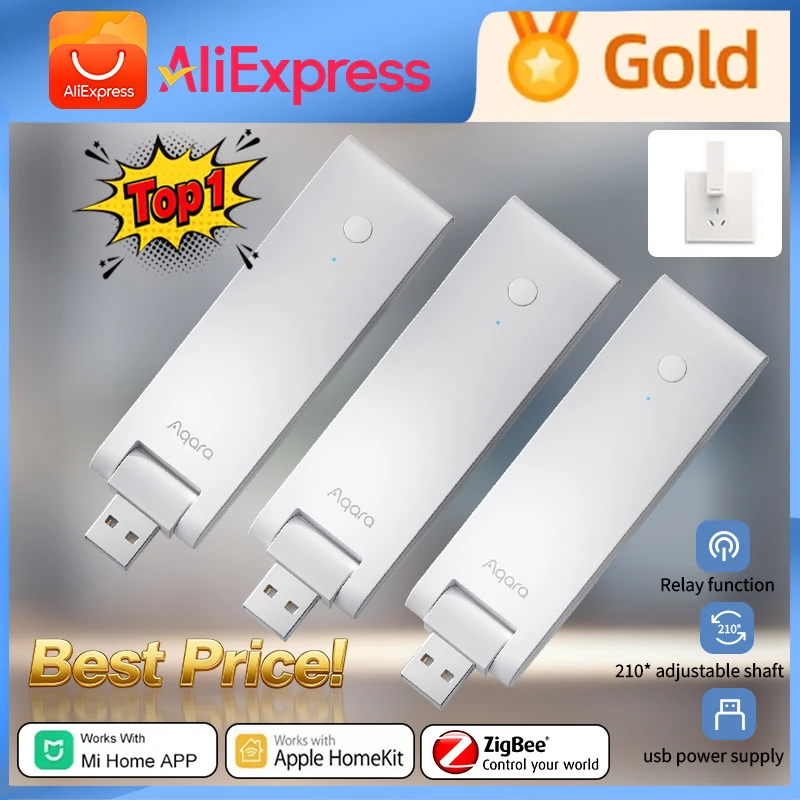 Original Aqara Smart Hub E1 Zigbee 3.0 USB Smart Gateway Aqara Hub Wireless Zigbee Hub Remote Control For Apple Homekit Xiaomi