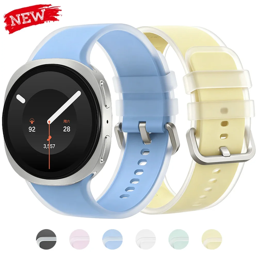 Armband für Samsung Galaxy Watch 9 8 44/40mm Transparentes Jelly-Sportarmband Silikon-Armband Correa Galaxy Watch 8Classic 46mm Gürtel