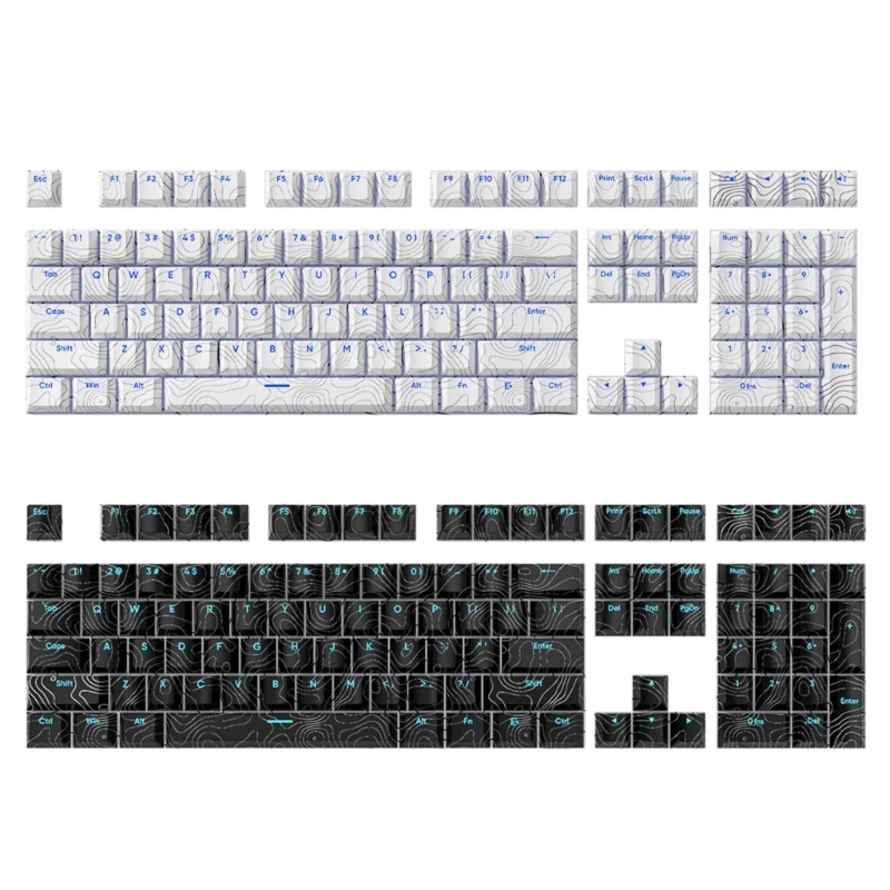 

108 Line Original PBT Keycaps Front Print Backlit Dye Sublimation KeyCap for Mechanical Keyboards