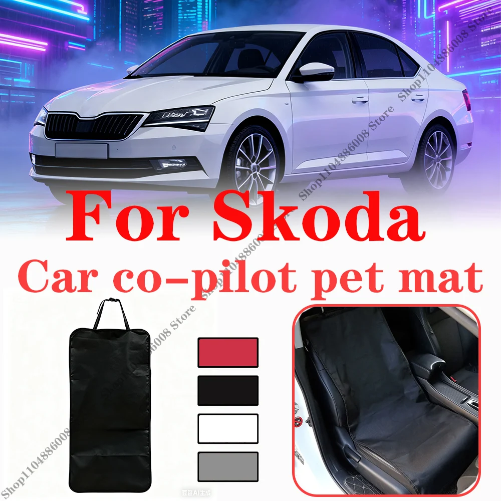 

Car co-pilot seat pet mat dog cat Anti-dirt Pad outdoor travel mat For Skoda Fabia Scala Octavia Superb Kamiq Karoq Enyaq iV