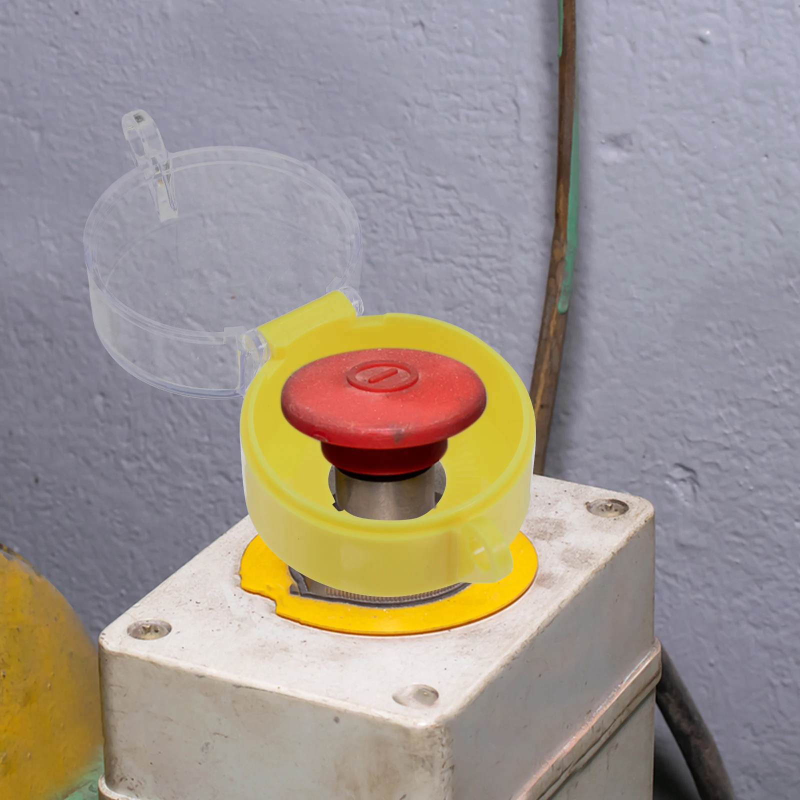 

Emergency Stop Button Cover High Impact Resistance Easy Installation Switch Protective Seat Push Start Protector Waterproof Box