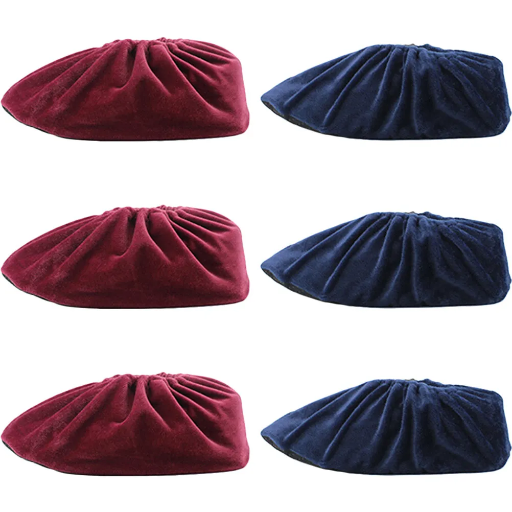 

6Pairs Breathable Reusable Shoe Covers Overshoes Washable Shoe Protector Non-Slip for Home Office Open Supplies