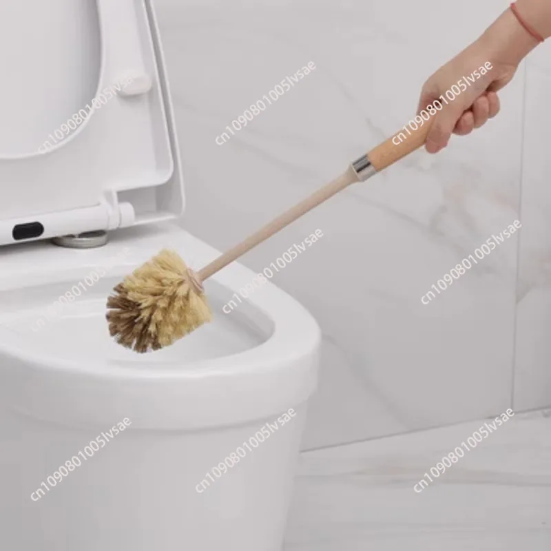 

Long Handled Toilet Brush Suction Cup Type Hole Free Wall Mounted Double-Sided Elbow No Dead Corners Cleaning SquattingSink