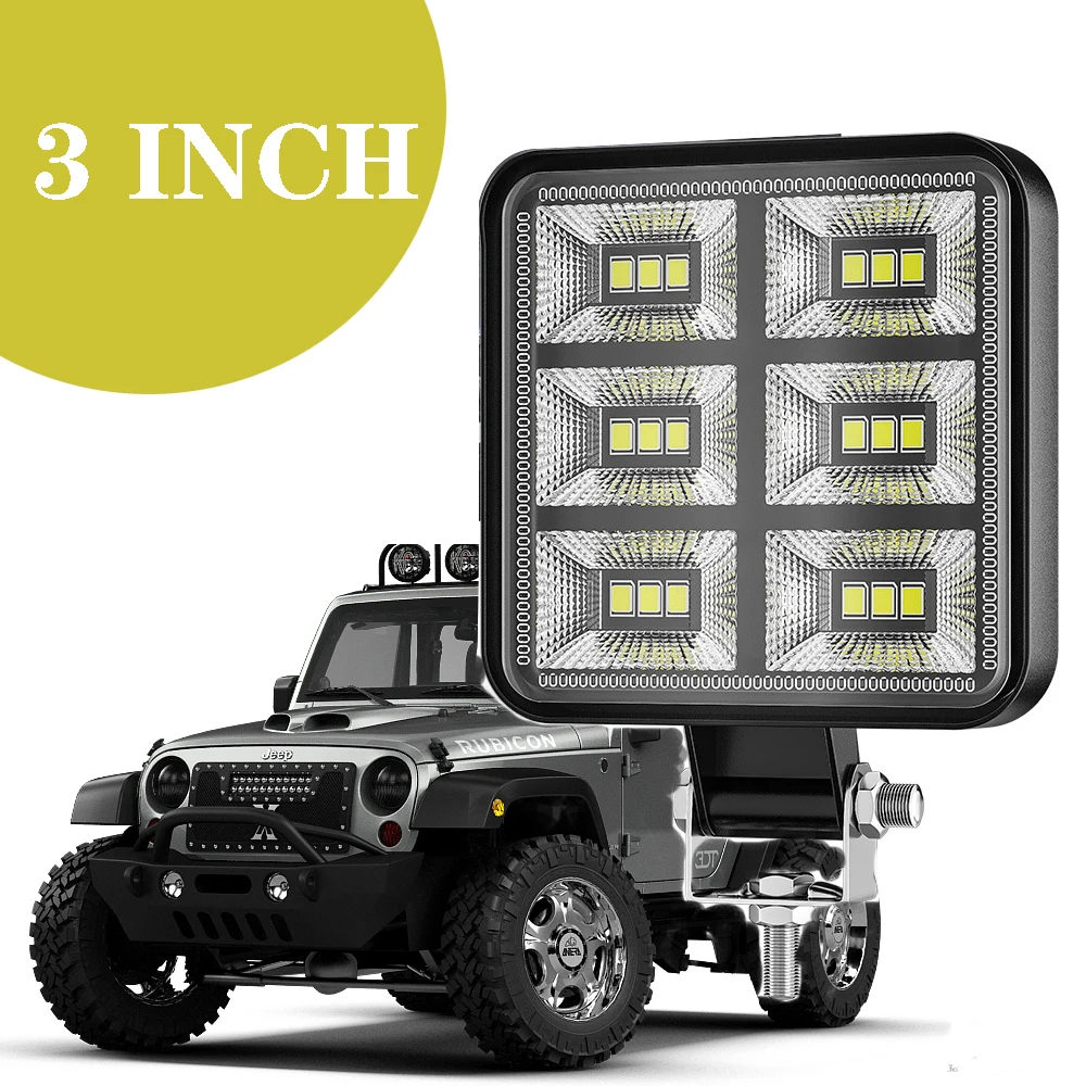 

3-inch LED floodlight car, motorcycle, off-road vehicle work light modified exterior light 20W white light source headlight