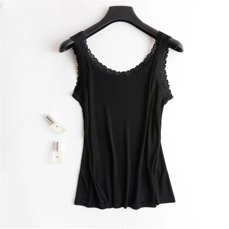 2022 Summer NEW 100% Natural Mulberry Silk Strap Top Women U Neck Solid Cami Vest Sleeveless Silk Tank Tops Ladies Lace Camisole