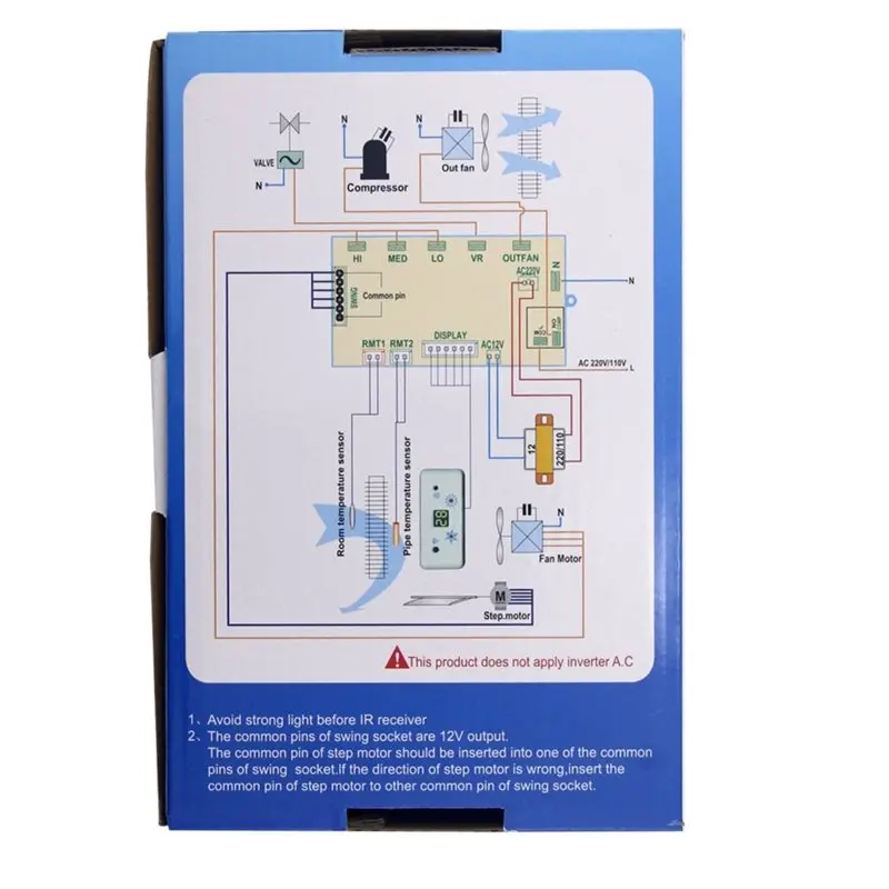 Y45A-QD-U08C Fixed-Frequency Wall-Mounted Air Conditioner Control Board Universal For Cooling And Heating