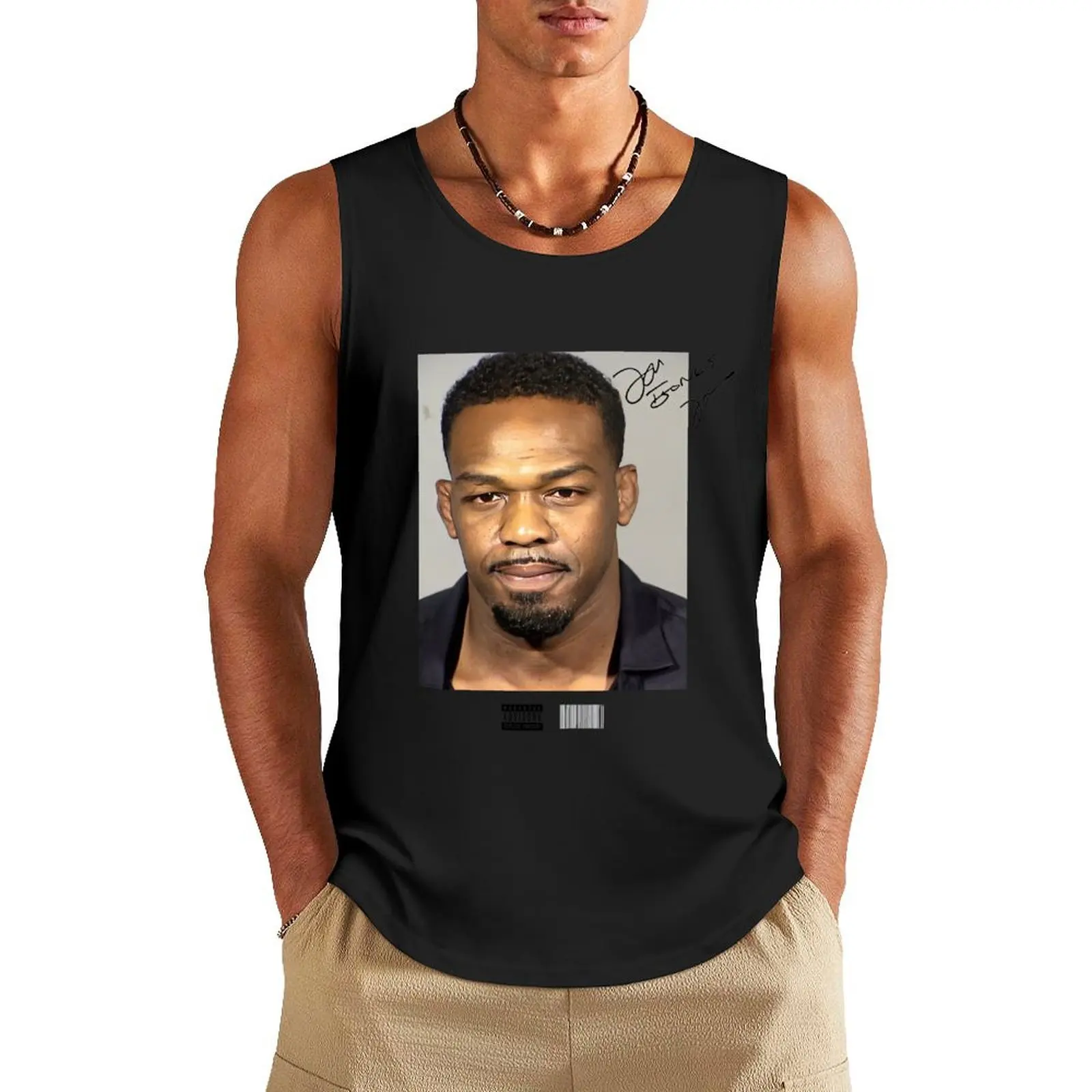 

Jon Jones Tank Top singlets for men Gym wear