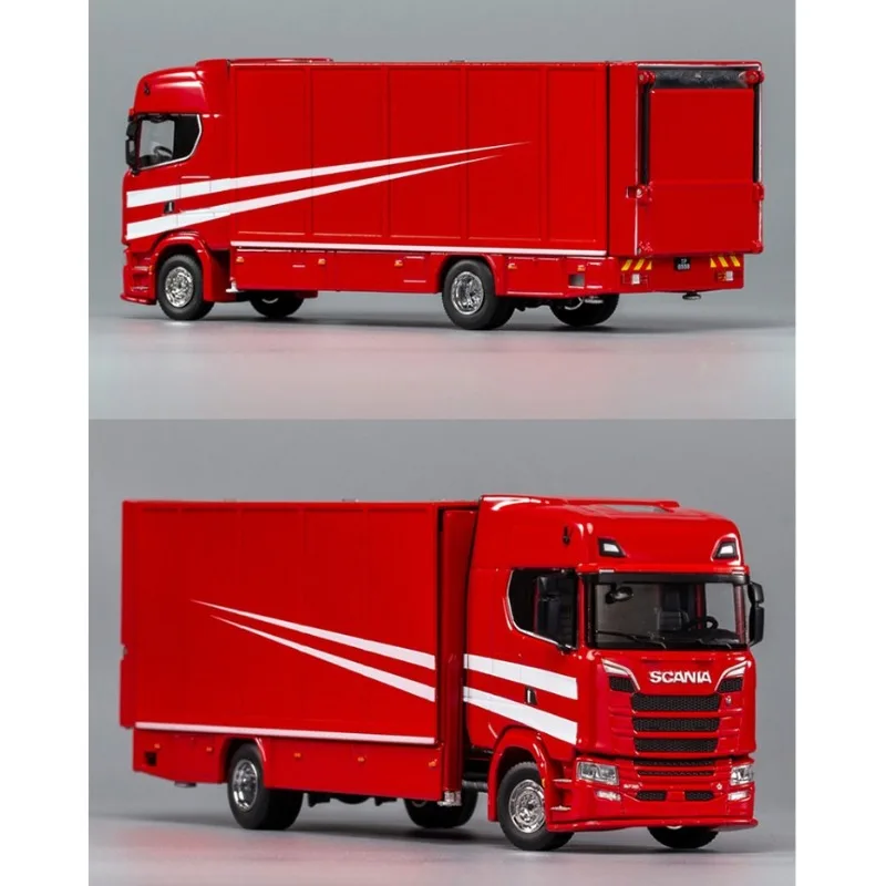 GCD Water Delivery Stickers 1:64 Scania S730 Double Decker Transporter Tractor Heavy Truck, Alloy Car Model