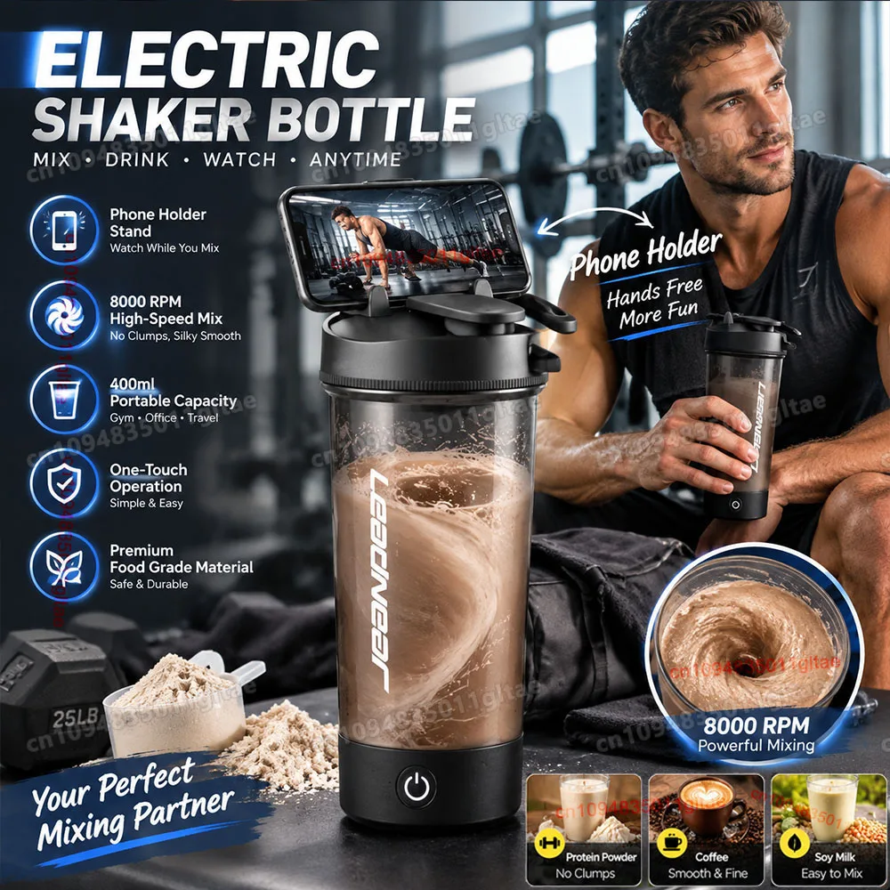 400-700ml Electric Shaker Cup Self-Stirring Intelligent Shaker Protein Shake Meal Replacement Portable Outdoor Sports Mixing CUP