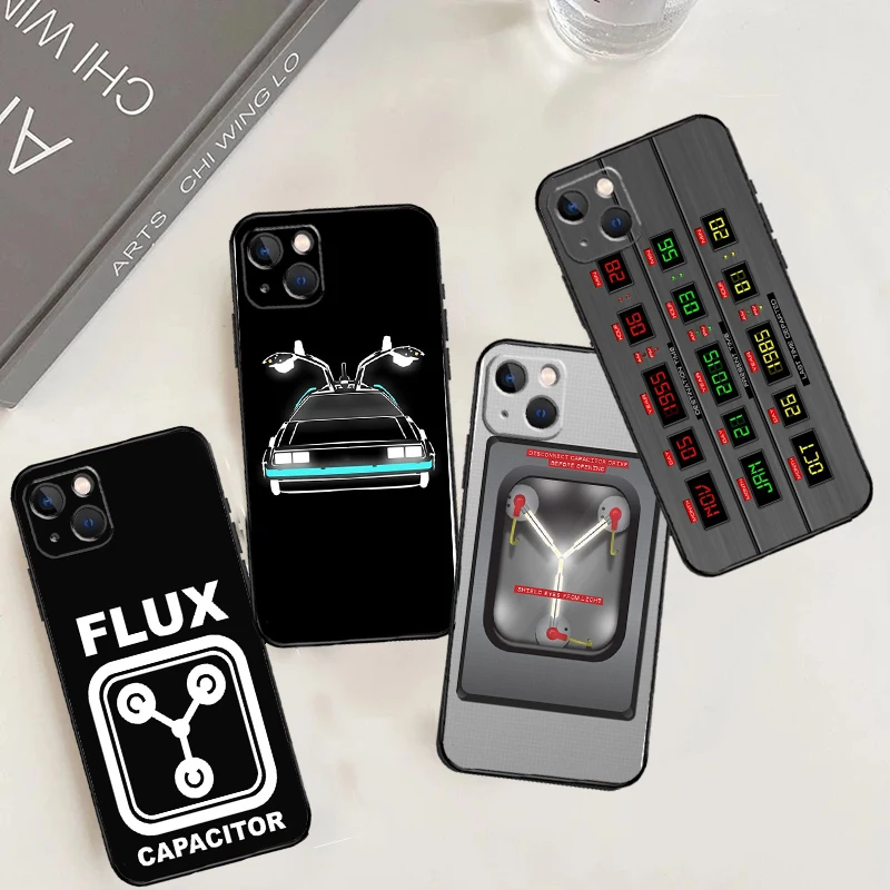 Back To The Future OUTATIME Phone Case For iPhone 15 16 Pro Max 11 12 13 14 Pro Max 7 8 Plus X XS XR 12 13 Mini Cover