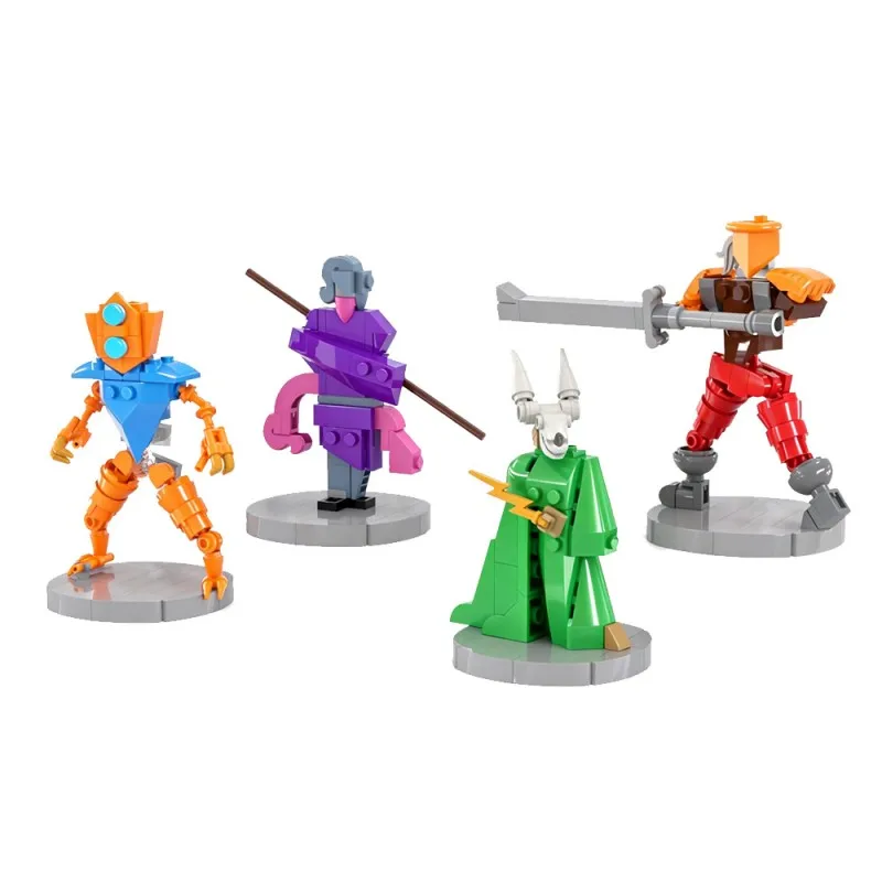 

MOC 310PCS Card Strategy Deckbuilder Game Character Building Blocks Bricks Roguelike Fantasy Action Figure Adults Fun Desk Decor