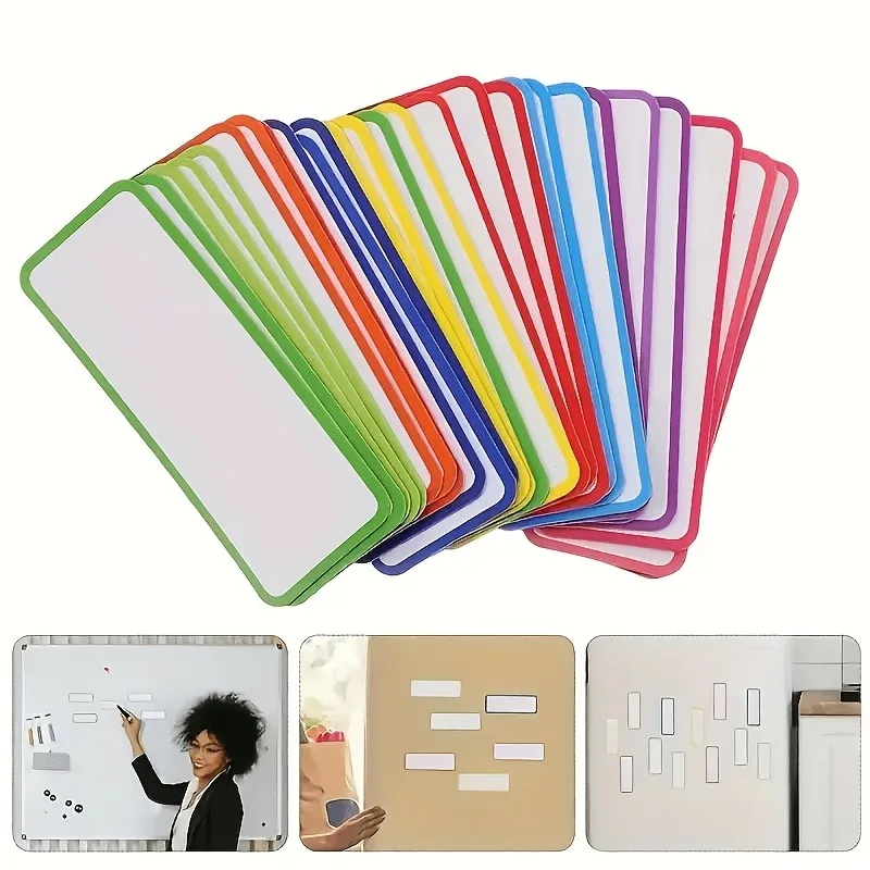 27piece Color whiteboard Label,reusable,blank name label,School,Home,Office,Refrigerator,Back to school season,Christmas gift