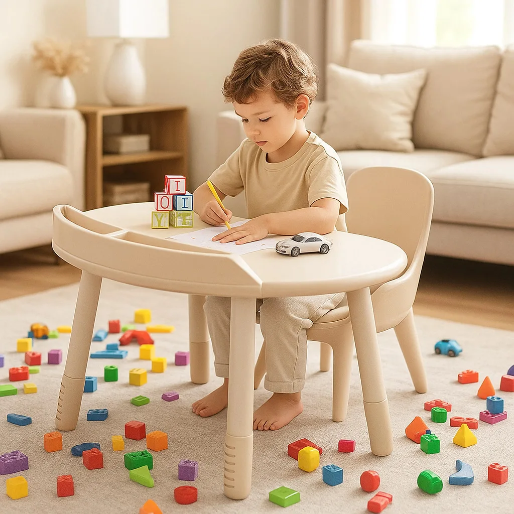 Children's peanut table can lift baby home learning writing table reading desk kindergarten early education table and chair comb