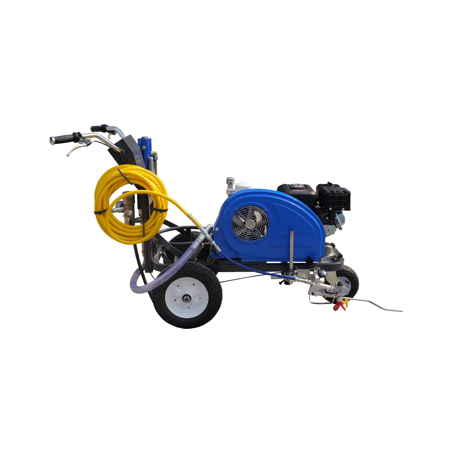 Cold Spray Marking Machine Highway Street Line Striping Equipment Push Type Easy Use With Large Paint Tank