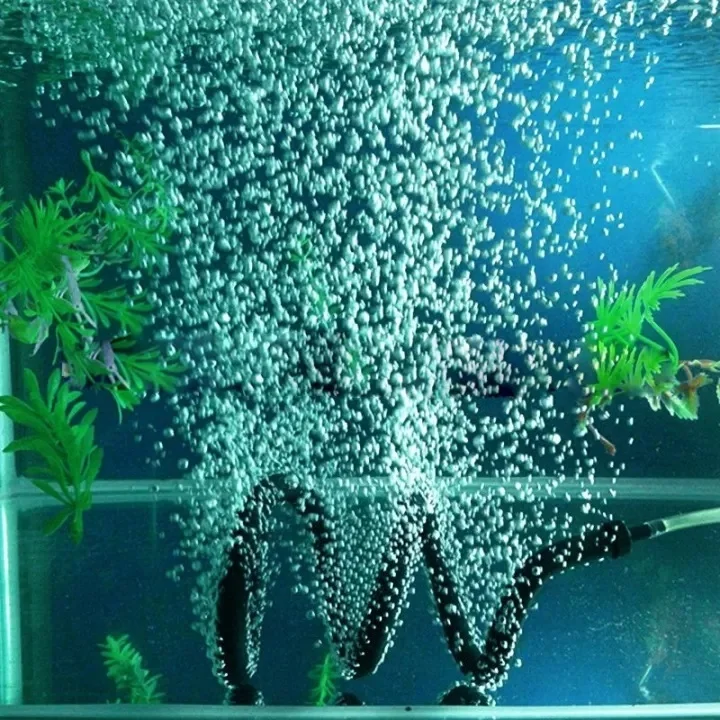 Aquarium-Luftblasenleiste aus Gummi, biegbar, für Sauerstoffpumpe, Sauerstoffanreicherung, selbstsinkend, weiche Luftauslassleiste – Detail 5