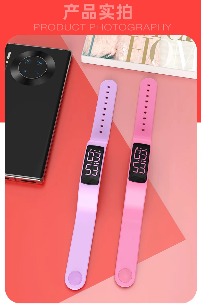 Smart Bracelet LED Digital Waterproof Smart Clock Smartband With running pedometer Monitor Smart Band Vibration Alarm Reminder