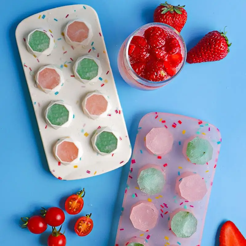 1Pcs  Mold Star Heart Shape Chocolate Candy Molds Silicone  Trays For Refrigeration Beverage Vodka Cocktails
