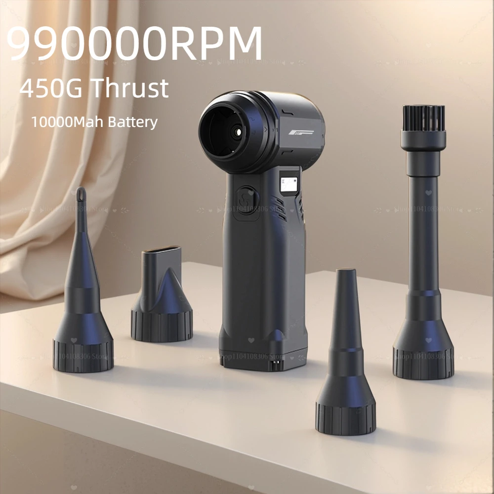 

990000RPM Violent Fan Powerful Air Blower 9 Gears Speed Adjustable Brushless Handheld Turbo Jet Fan High Speed Turbo Jet Blower