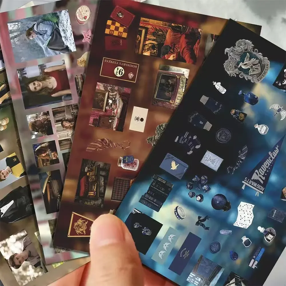 

24pcs Harry Potter Puzzle Stickers | Hermione/Ron/Hogwarts Style, Journal DIY Collage Supplies