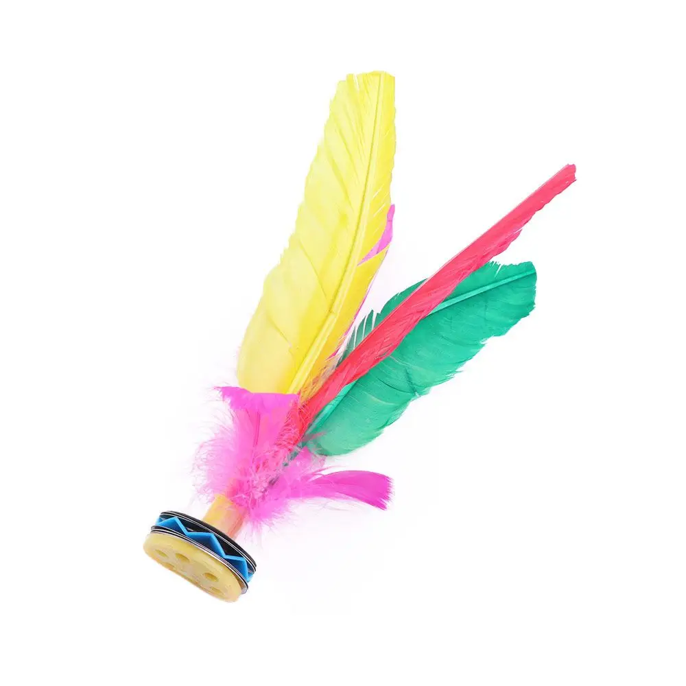 Durable Outdoor Sports Game Feathers Chinese Jianzi Kick Shuttlecock Sport Training Foot Sports