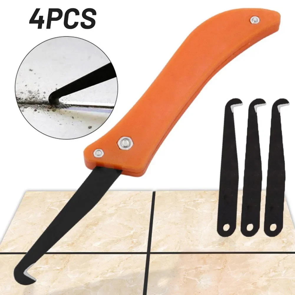 Tile Gap Repair Tool Hook Knife Blade Professional Cleaning Removal Old Grout Sharp Hook Blade Hand Tools