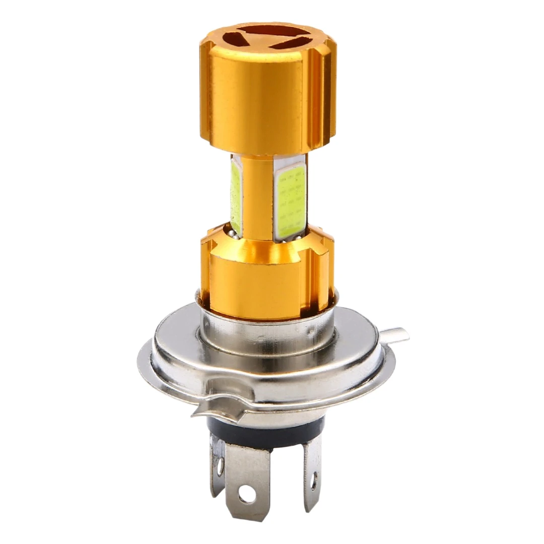 Мотоциклетная лампа для фар головного света H4 12 в 18 Вт 2000 лм 3 COB дальний/ближний свет, супер яркая лампа