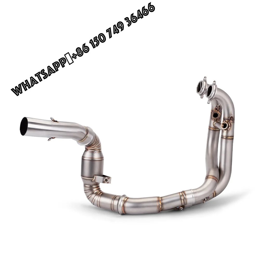 For DUKE 790 890 Adventure R Rally 2018 - 2022 Motorcycle Exhaust Escape Stainless Steel Front Link Pipe Fits the 51MM Muffler