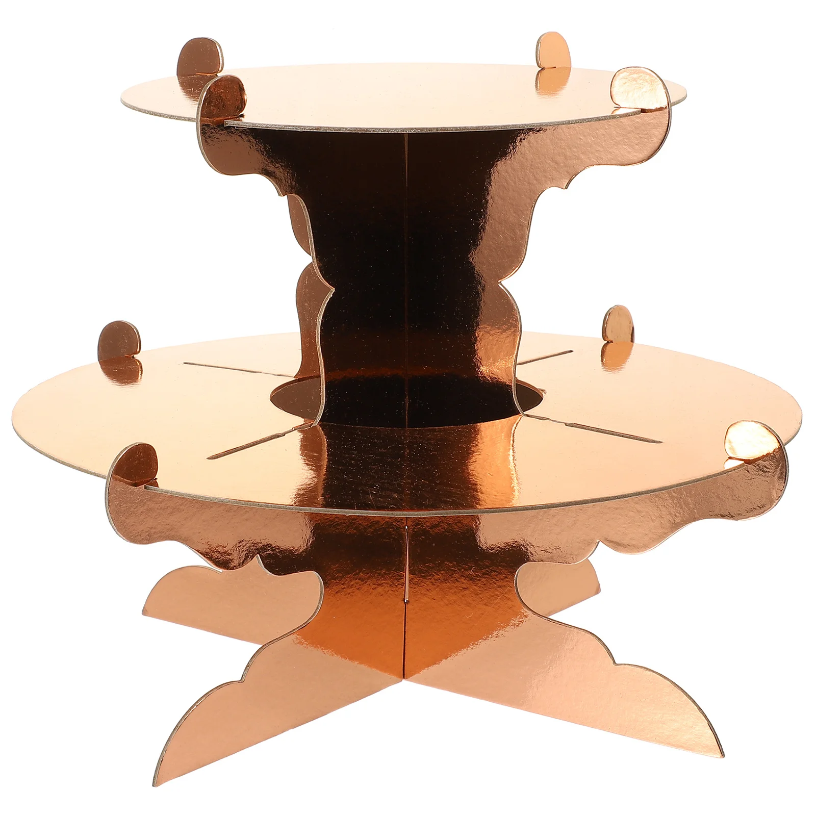 2 قطعة كعكة عرض المدرجات أنيقة متعددة الطبقات كب كيك أصحاب الحلوى رف شاشة لوازم حفلات الزفاف سطح المكتب كعكة حامل #5