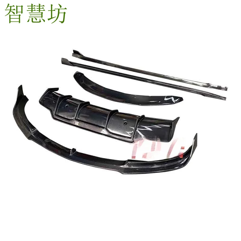 

Подходит для модификации Tesla Model 3, комплект обвеса V-образного стиля из карбона, передний и задний спойлеры, боковые юбки, задний спойлер, модификация.