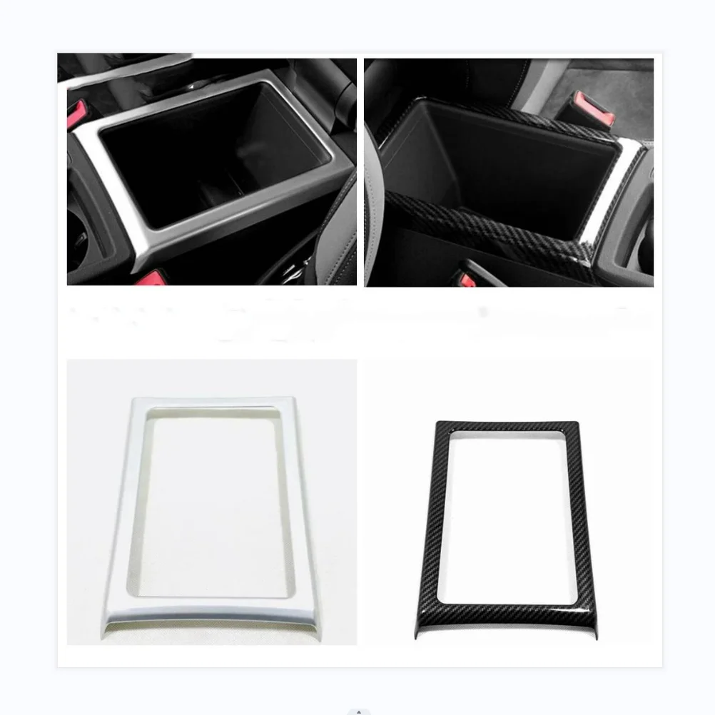 

For Audi Q3 2019 -2022 Interior Accessories Center Control Water Cup Holder Gear Shift Panel Cover Trim