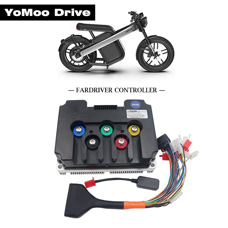 

Fardriver ND721000B ENCODER Sensor V2 500A Peak 1000A Controller BLDC Motor Controller FOC PMSM For 6-8KW Electric Motor