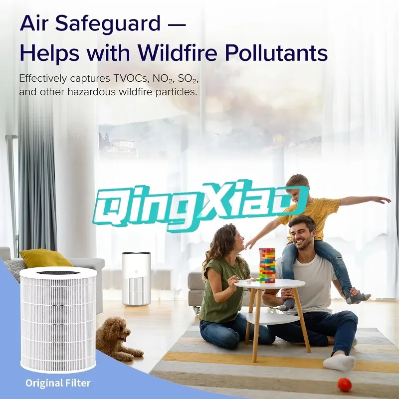 Smart App Control Air Purifier Remove Smoke Odor Negative Ion Quiet Indoor Air Cleaner For Home Bedroom Gift Hepa Filter view 2
