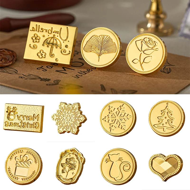 Irregular Lacquer Seal Head Retro Stamp Diy Scrapbooking Crafts Invitation Letter Decor Wax Seal Christmas Valentine's Day Theme