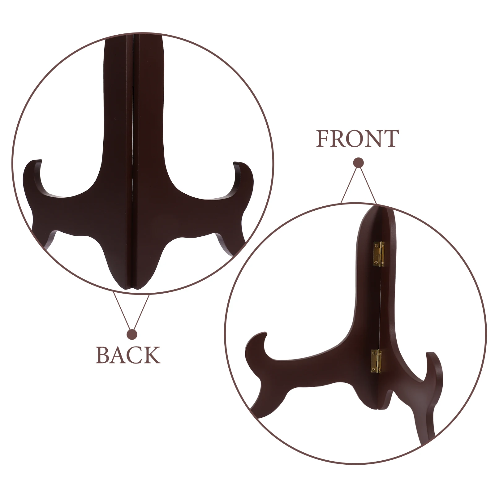 

Wooden Display Stand for Plates Dishes Tea Cake Rack Dish Holder Home Decor Easel Small Item Organizer Premium Material