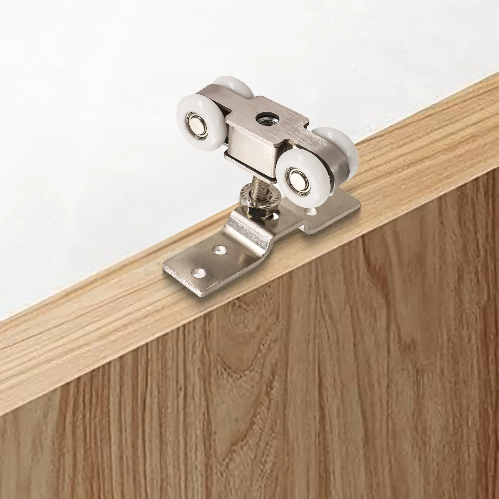 

Brand New Door Track Door Guide Fold Hanging Doors Glass Door Hanging Rail Nylon Wheel Push And Pull Sliding Door