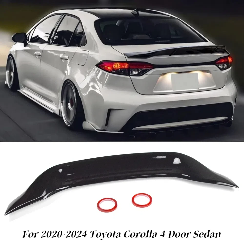 

GLOSSY BLACK R STYLE DUCKBILL TRUNK SPOILER FOR 2020-24 TOYOTA COROLLA 4DR SEDAN