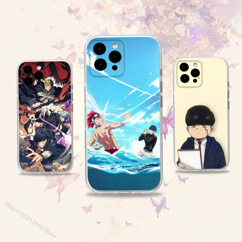 

MashleA MagicB and MusclesC Phone Case For iPhone 12,15,16,17,13,14,Pro,Max,Plus,E,Mini,Air,SE4 Clear silicone soft protective