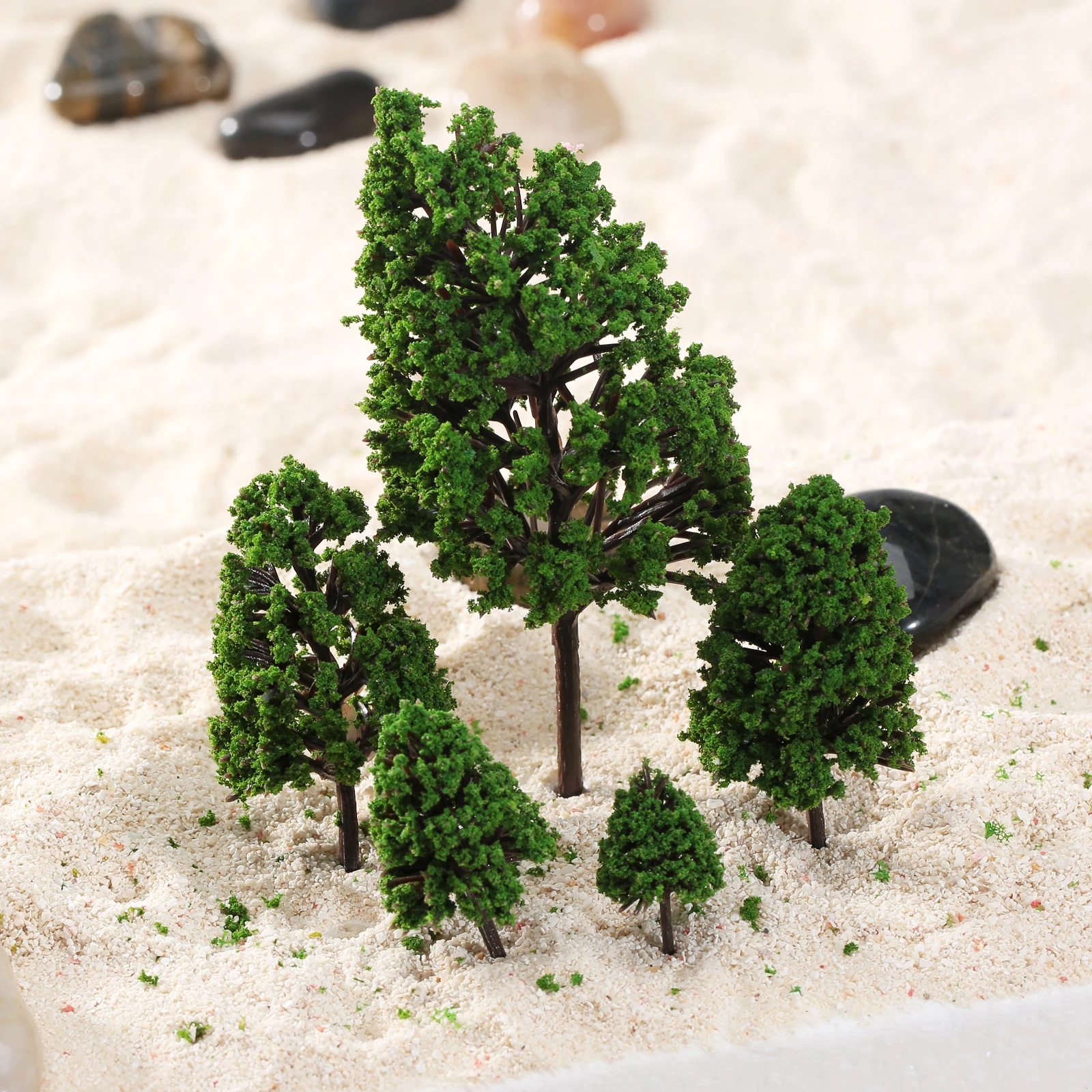 Diorama Models - 10 árboles De 12 Cm, Diseño De Paisaje Arquitectónico, Escala 1:75-100