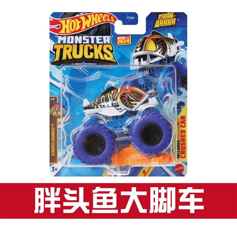 Original Hot Wheels Car Monster Truck Toys Boys 1/64 Diecast Fast & Furious Nissan GTR Sneakerhead Tigershark Duckn\' Roll Gift