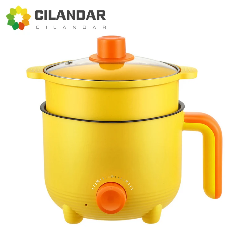 Panela de cozinha elétrica multifuncional, dormitório estudantil, panela antiaderente, mini cor, macarrão elétrico fervente pequeno pote quente