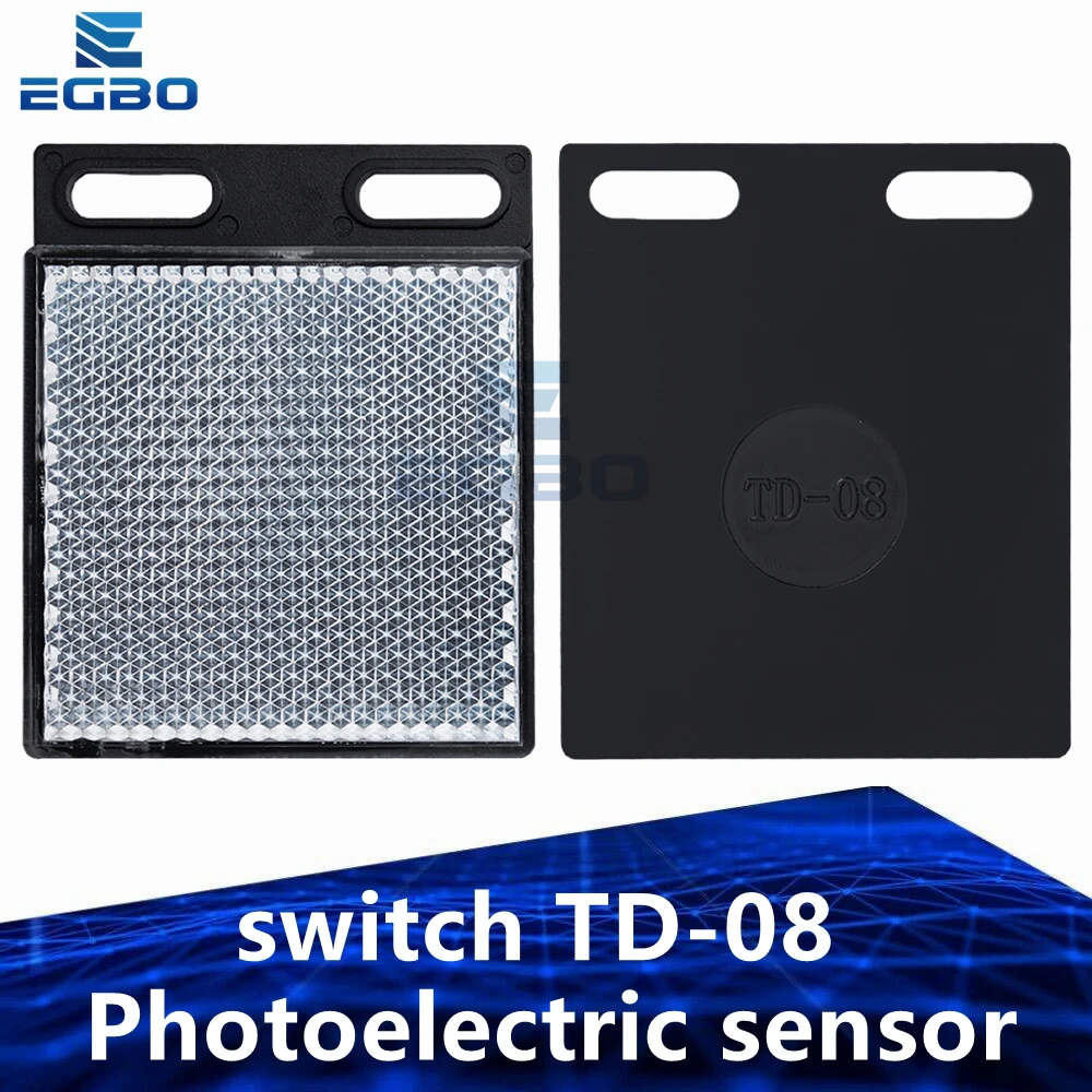 EGBO  Photoelectric sensor switch reflector E3JK-R4M1 E3F-R2N1 reflector TD-08