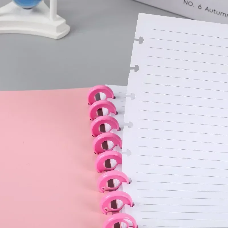 28MM100PCS extended CD binder, portable pen binding CD DIY notebook planner scrapbook binding.