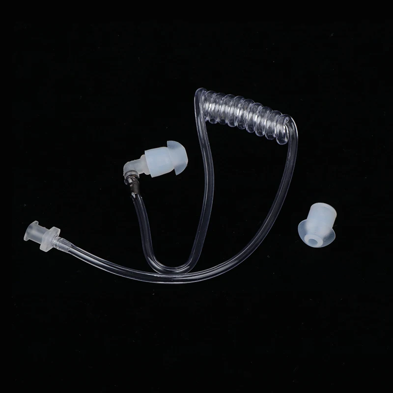 Clear Silicone Air Tube Earplugs Replacement For Two-Way Radio Walkie-talkie Earpiece Headset Accessories